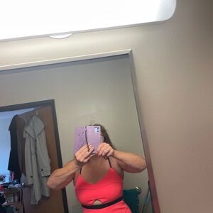 A beautiful orange reddish dress